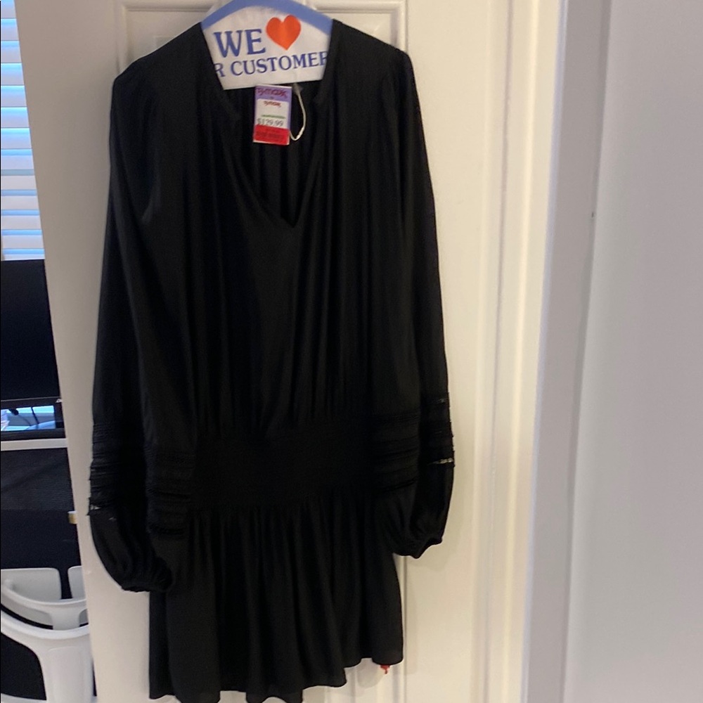 Ramy Brook Black Long Sleeve Dress